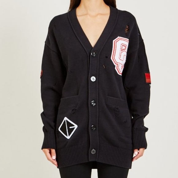 Opening Ceremony Long Varsity Cardigan - Picture 1 of 7